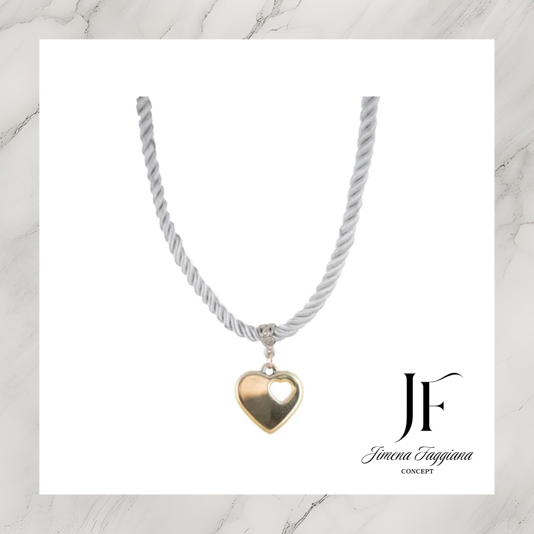 Collar cordon dije corazon