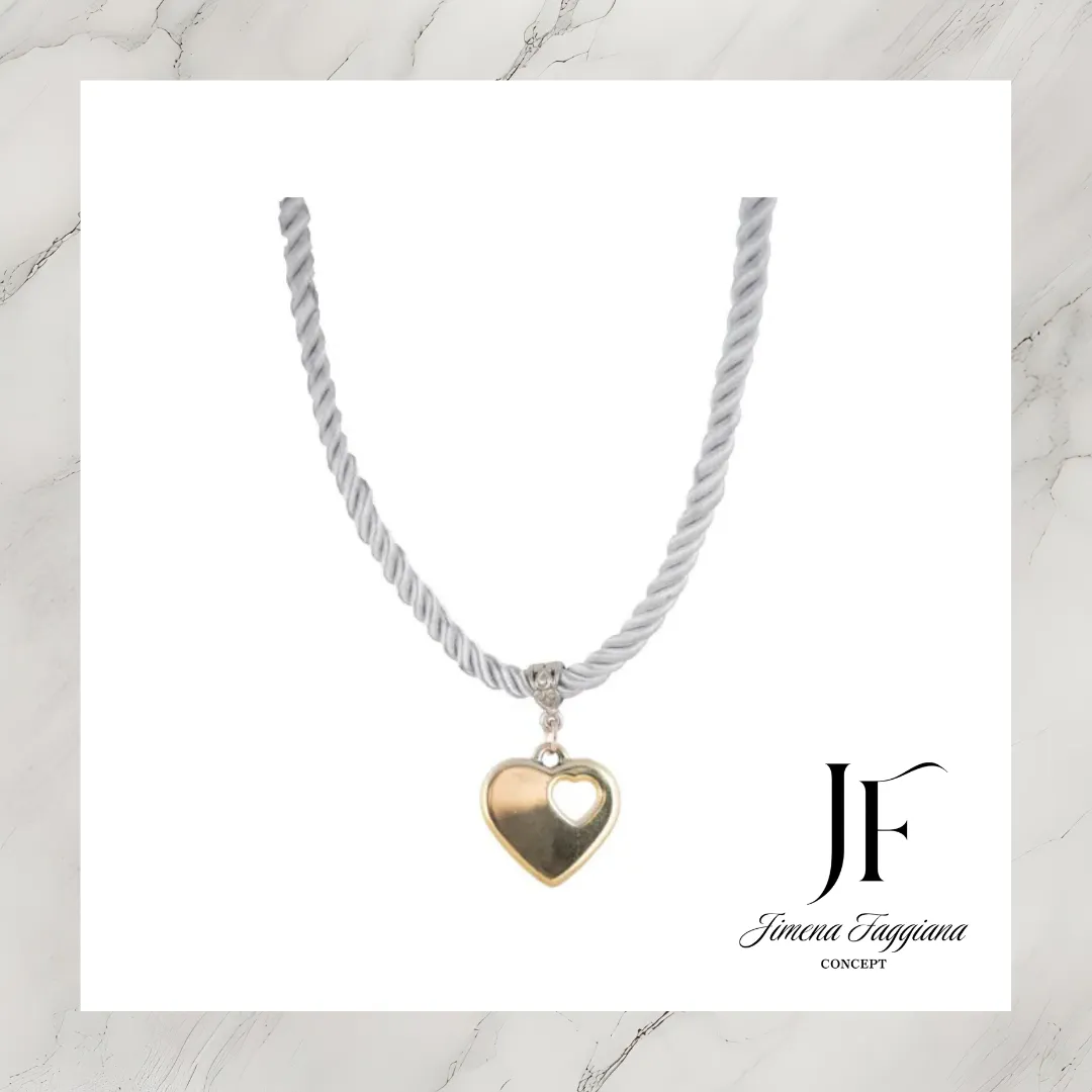 Collar cordon dije corazon - Jimena Faggiana Concept