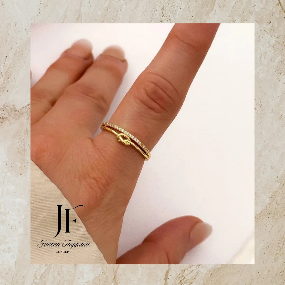 Anillo regulable infinito - Jimena Faggiana Concept