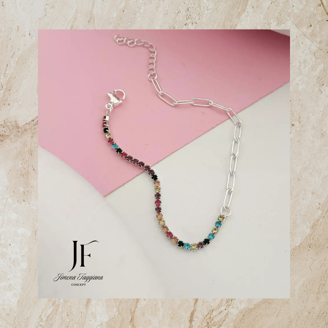 Pulsera strass  colores