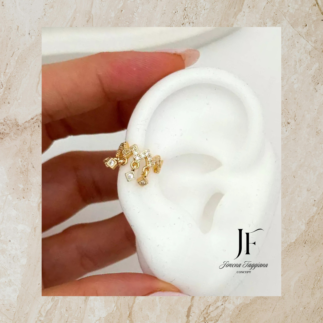 Aro cuff detalles colgantes