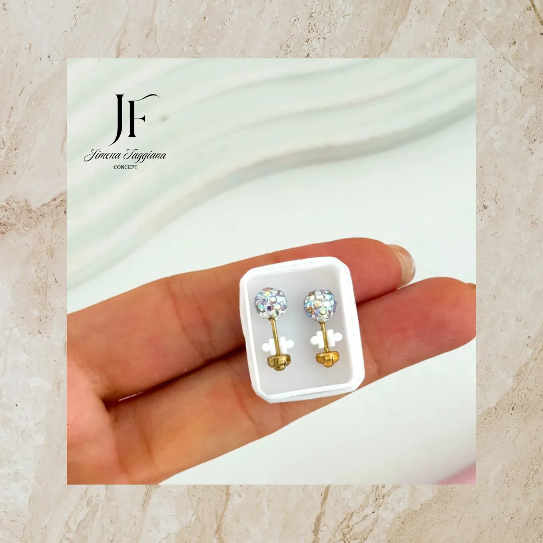 Aro abridor strass tornasol grande - Jimena Faggiana Concept