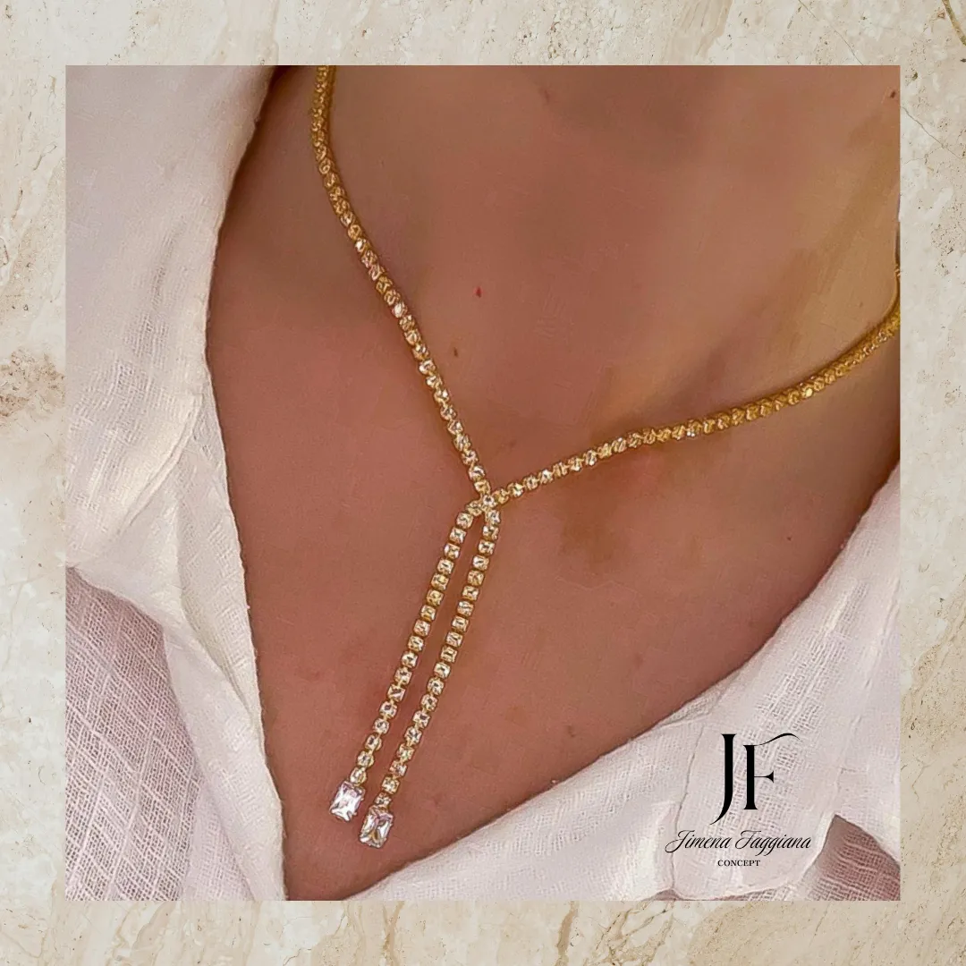 Collar fiesta strass - Jimena Faggiana Concept