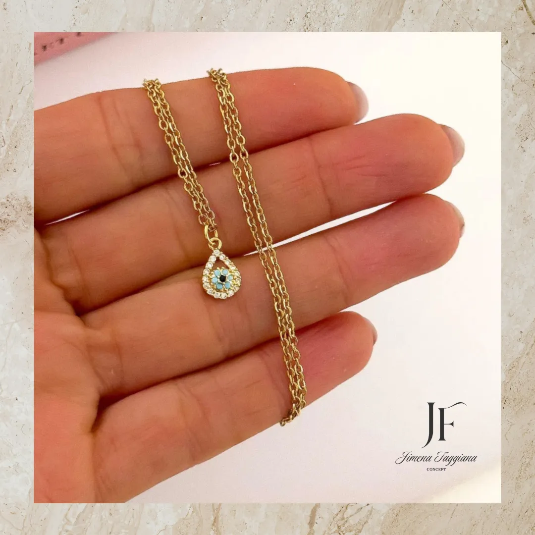 Collar ojo  florcita - Jimena Faggiana Concept