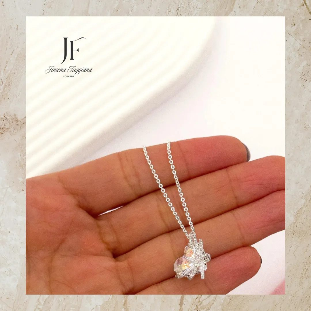 Collar Con piedra tornasol - Jimena Faggiana Concept